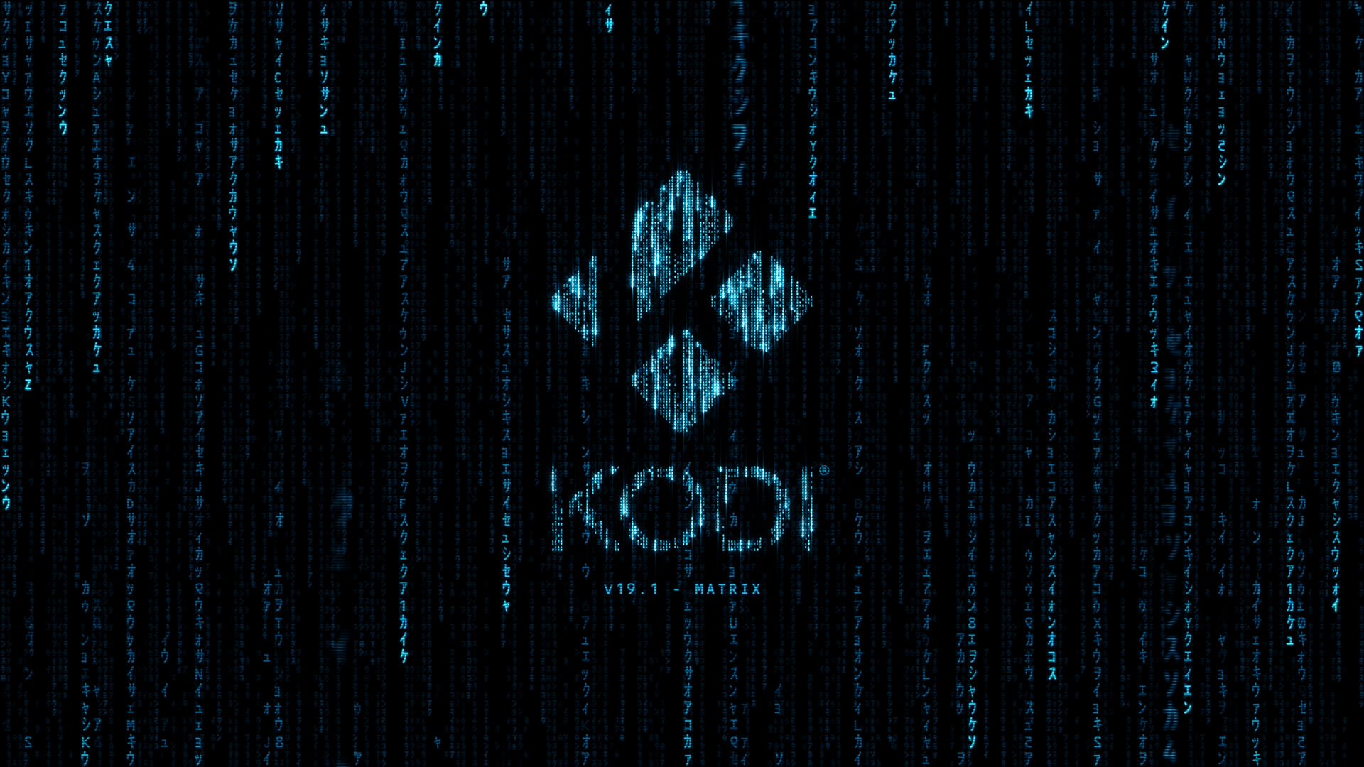 Kodi 19.1 "Matrix" Splash Screen Kodi 19.1 "Matrix" Splash Screen