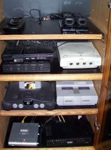 The Dreamcast, SNES, N64, and PS2 say hello The Dreamcast, SNES, N64, and PS2 say hello