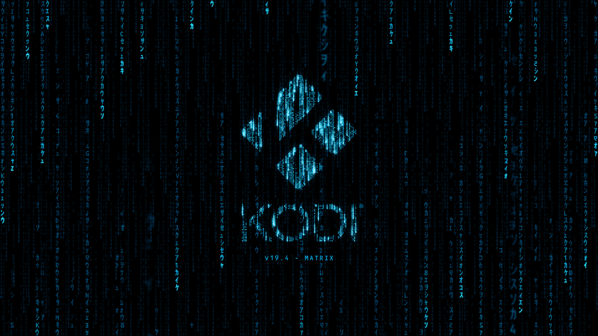 Kodi 19.4 "Matrix" Splash Screen