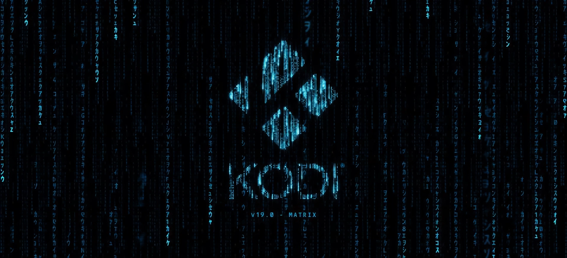 Kodi 19 Matrix splash screen Kodi 19 Matrix splash screen