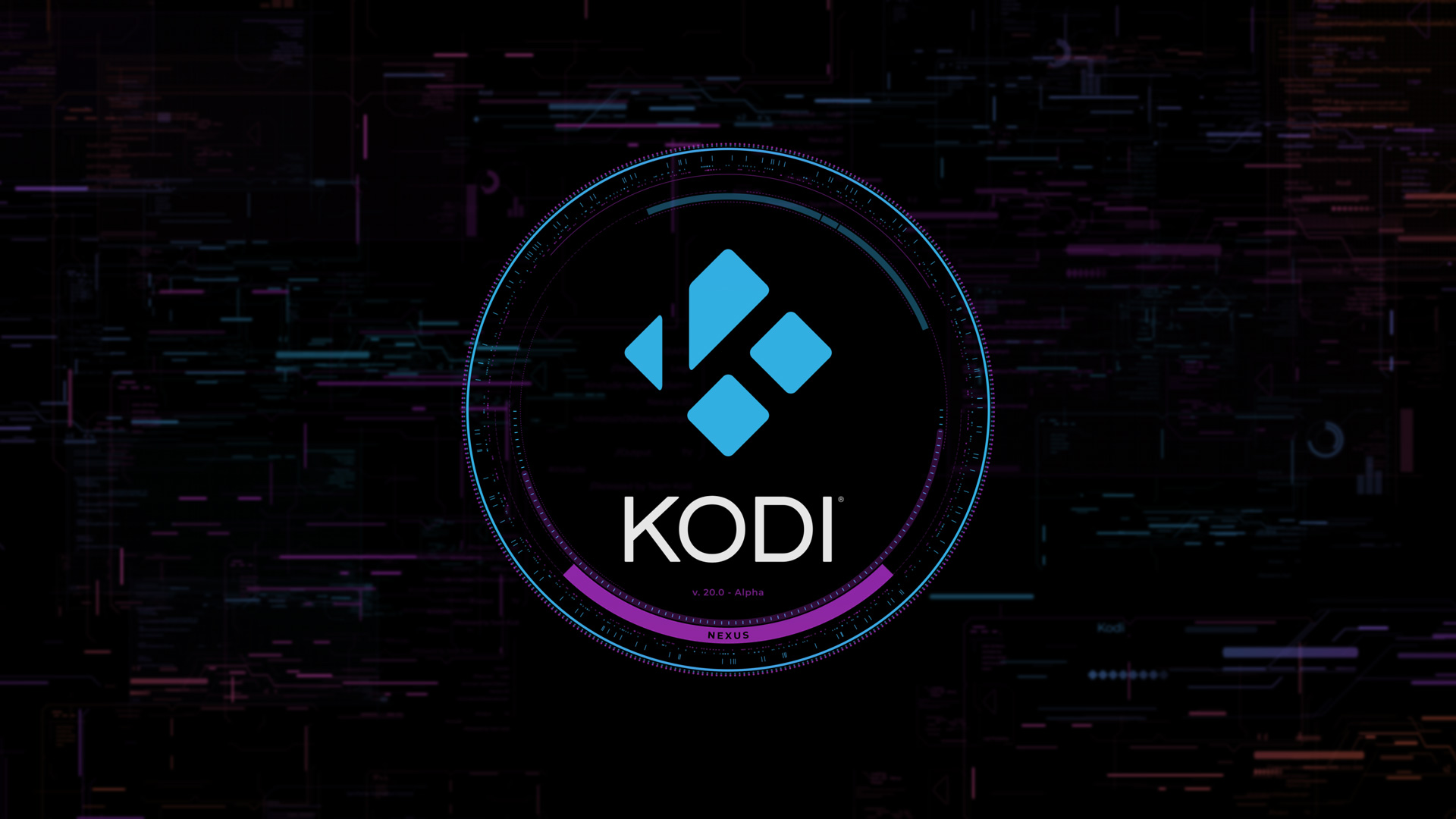 Kodi 20.x "Nexus" Alpha Splash Screen