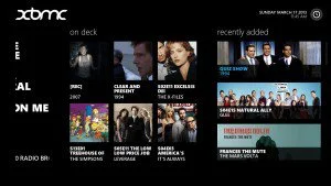XBMC with Modern UI skin